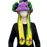 Mardi Gras Axolotl Popping Ear Light-Up Hat (Each)