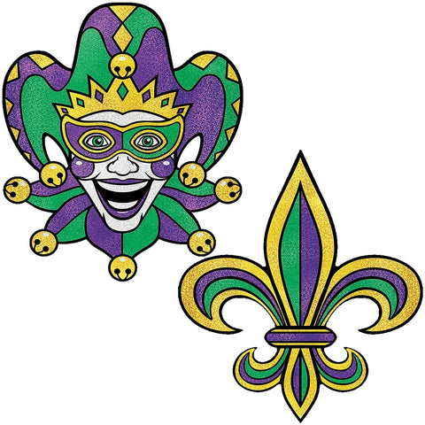 24" Jumbo Mardi Gras Cutouts (Pack of 2)
