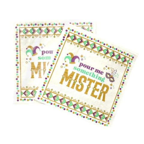 Pour Me Something Mister Cocktail Napkins (Pack)