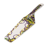 10" Mardi Gras Bead Cake Server (Each)