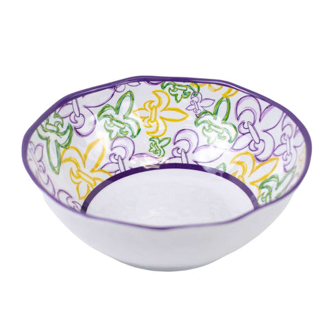 St. Charles Fleur de Lis Melamine Bowl (Each)
