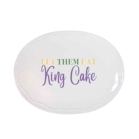 Let Them Eat King Cake Platter (Each)