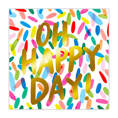 Oh Happy Day Beverage Napkins (Pack of 20)