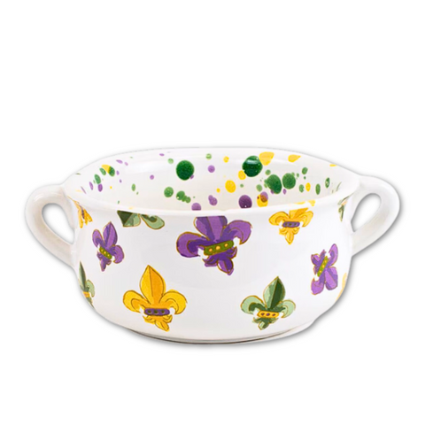 Mardi Gras Orleans Double Bowl (Each)