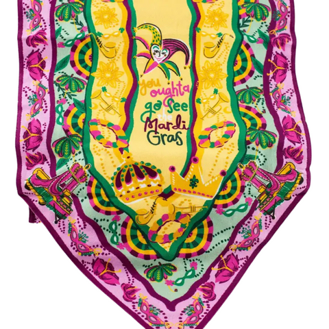 You Oughta Go See Mardi Gras Table Runner (Each)