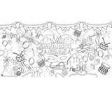 Mardi Gras Coloring Tablecloth (Each)