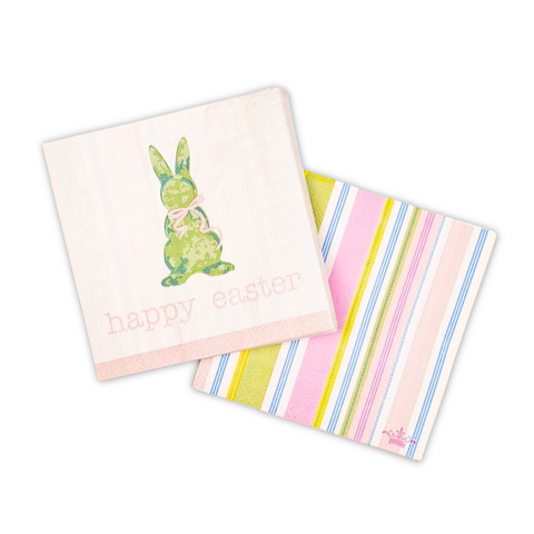 Boxwood Bunny Cocktail Napkins (Pack of 20)