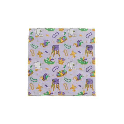 13" x 13" Mardi Gras Themed Party Napkins (Pack of 20)