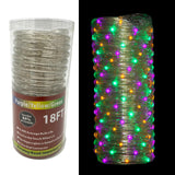 Rope Light Purple, Green and Gold 18' (Each)