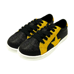 Black and Gold Glitter Kid's Sneaker (Each)