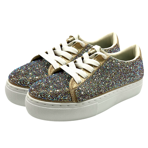 Gold Rhinestone Sneaker (Each)