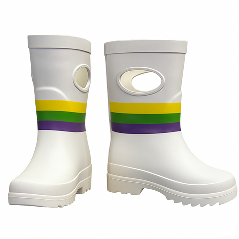 Children's Mardi Gras Rubber Boots (Pair)