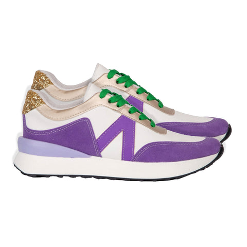 Mardi Gras Glittered Platform Tennis Shoe (Each)