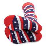 Patriotic Red, White & Blue Socks (Pair)