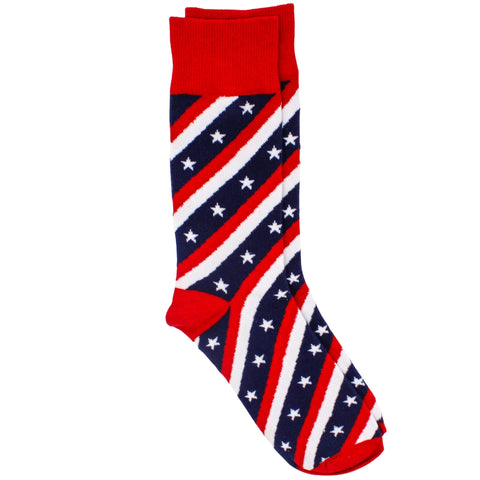 Patriotic Red, White & Blue Socks (Pair)
