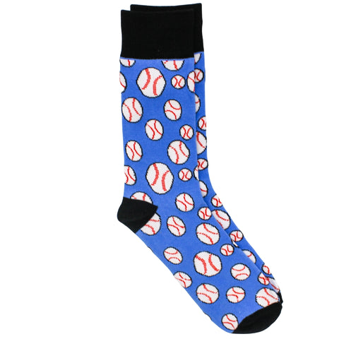 Men's - Blue Baseball Socks (Pair)