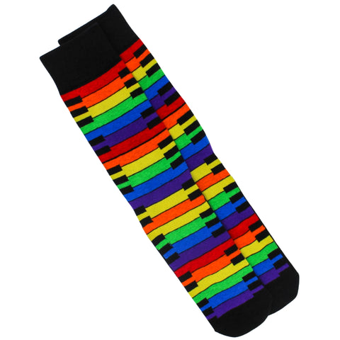 Men's - Rainbow Piano Keys Socks (Pair)