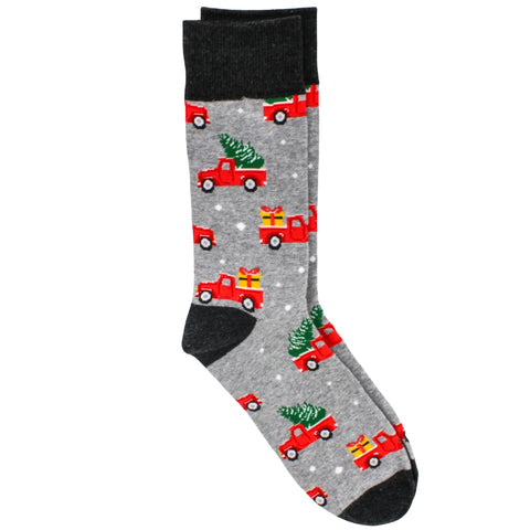 Holiday Red Truck Socks (Pair)