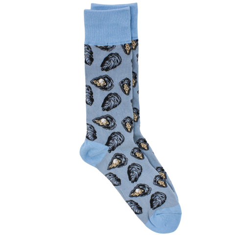 Men's Oyster Socks - Blue/Gray (Pair)