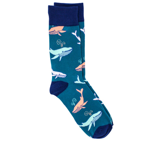 Whale Blue Socks (Pair)