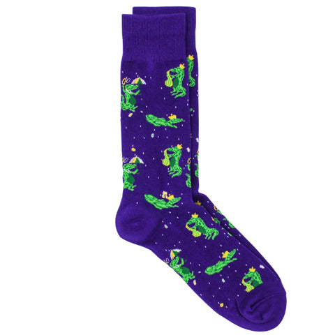 Men's Mardi Gras Mambo Gator Socks (Pair)