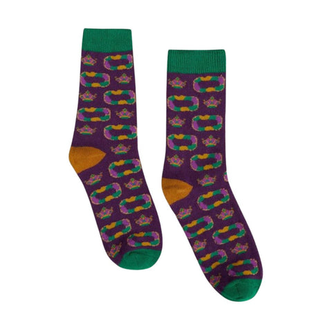 Bonfolk Big Kid King Cake Socks - Size 5-9Y ISH (Pair)