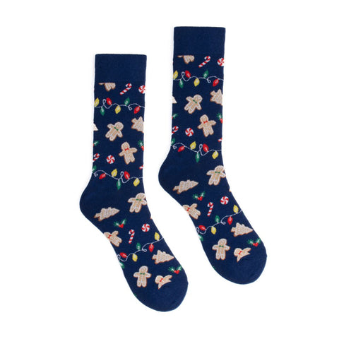 Men's Holiday Gingerbread Novelty Socks (Each)