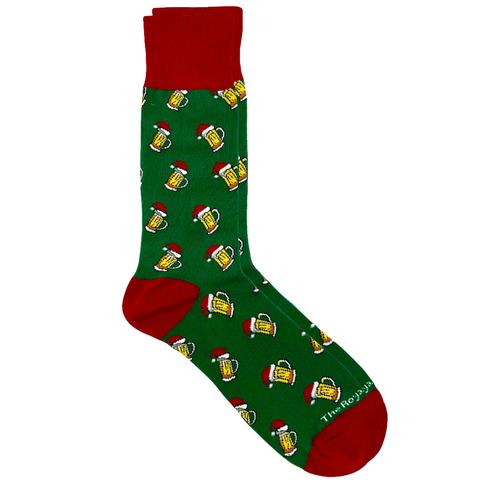 Men's Christmas Beer Cheers Socks (Pair)