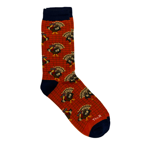 Youth Thanksgiving Gobble Turkey Socks (Each)