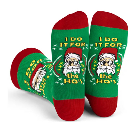 Christmas I Do It For The Ho's Socks (Pair)