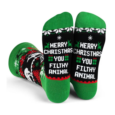 Merry Christmas You Filthy Animal Socks (Pair)