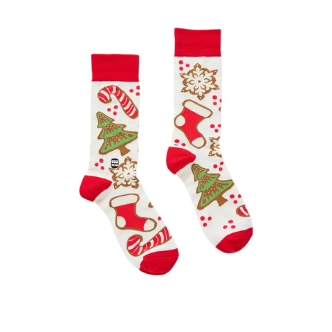 Bonfolk Christmas Gingerbread Cookie Socks (Pair)