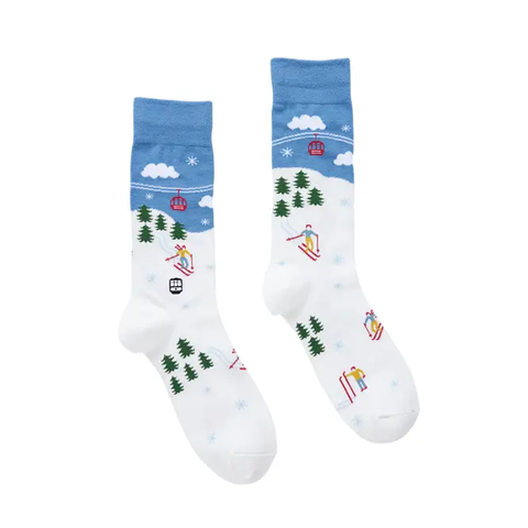 Bonfolk Christmas Ski Day Socks (Pair)