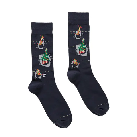 Bonfolk Christmas Jolly Pothole Socks (Pair)