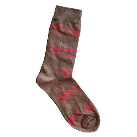 Brown Schwegmann's Socks (Pair)