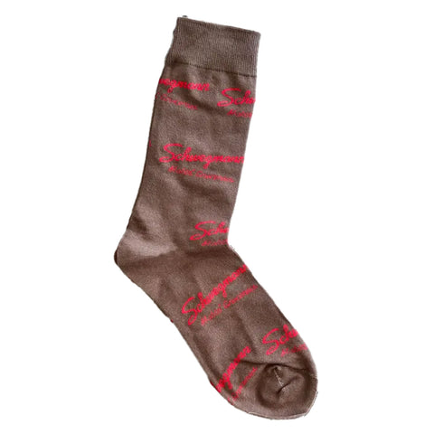 Brown Schwegmann's Socks (Pair)