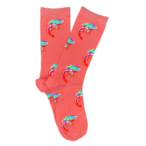 Louisiana Swamp Shrimp with Second Line Socks (Pair)