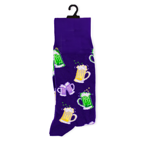 Men's Mardi Gras Cheers Socks (Pair)