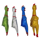 11.5" Glitter Rubber Chicken (Each)