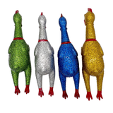 11.5" Glitter Rubber Chicken (Each)