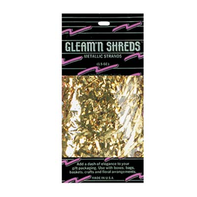 Gold Gleam N Shreds Metallic Strands 1.5oz (Pack)