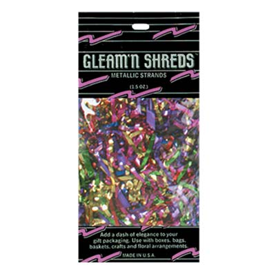 Multicolor Gleam N Shreds Metallic Strands 1.5oz (Pack)