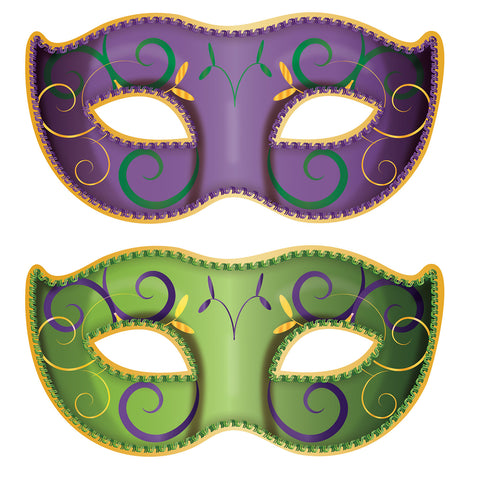 Jumbo Mardi Gras Mask Cutout 3' 1" (Each)