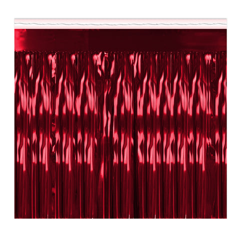 Red Metallic Fringe 1 Ply 15" x 10' (Pack)