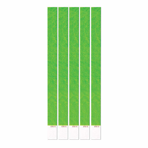 Neon Lime Tyvek Wristband .75" x 10" (Pack of 100)