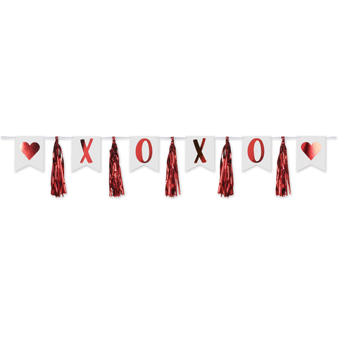 XOXO Tassel Banner 13" x 6' (Each)
