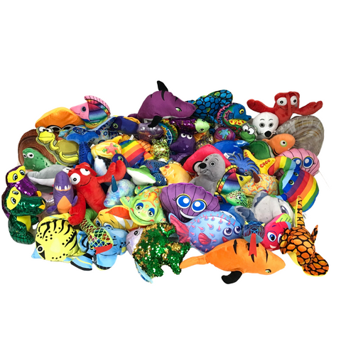 Assorted Sea Life Plush Bags (Pack of 72)