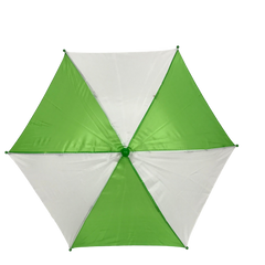 Green and White Umbrella 14.5" (Each)