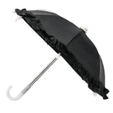 Black Umbrella with Ruffle 5" (Each)