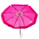 Magenta Umbrella with Ruffle  5" (Each)